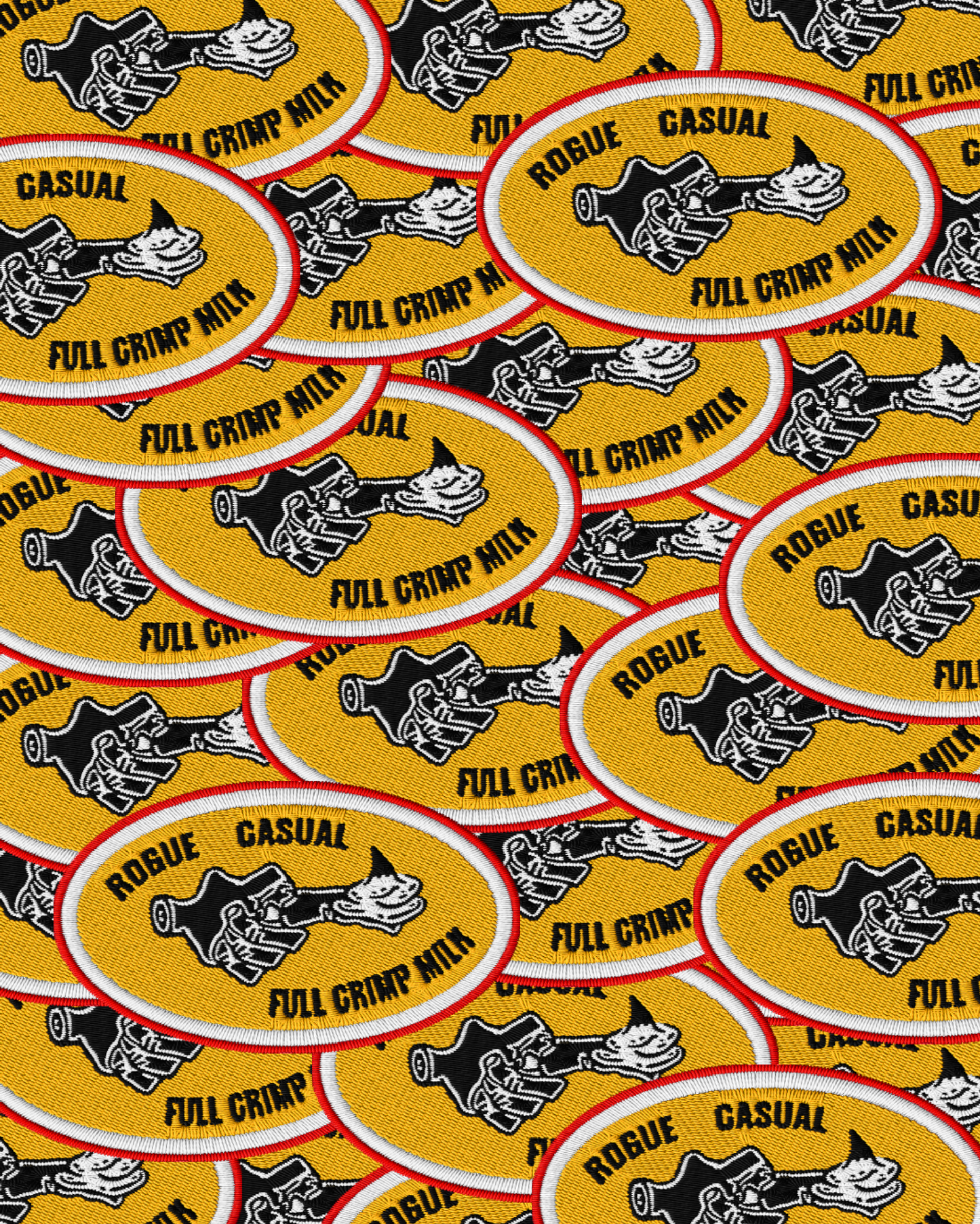 Full Crimp Milk x Casual.sg x Rogue" Tee - Oversized Fit Tee