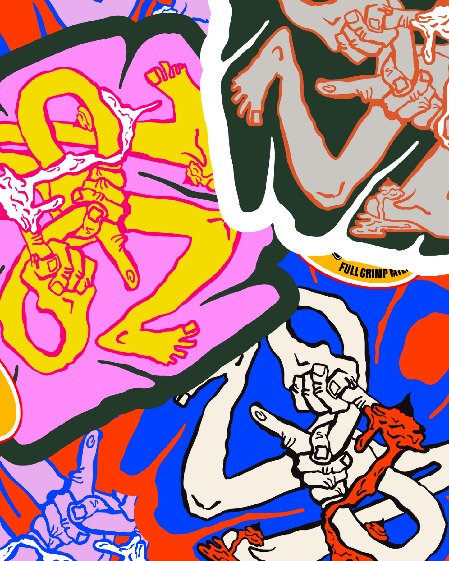 Full Crimp Milk x Casual.sg x Rogue" Tee - Oversized Fit Tee